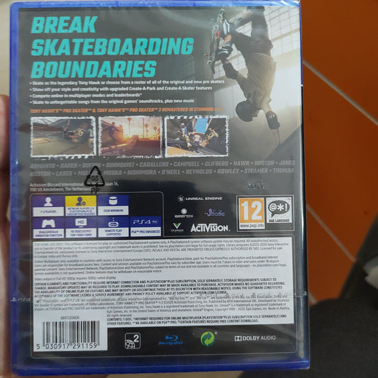 Tony Hawk Pro Skater 1+2 Ps4