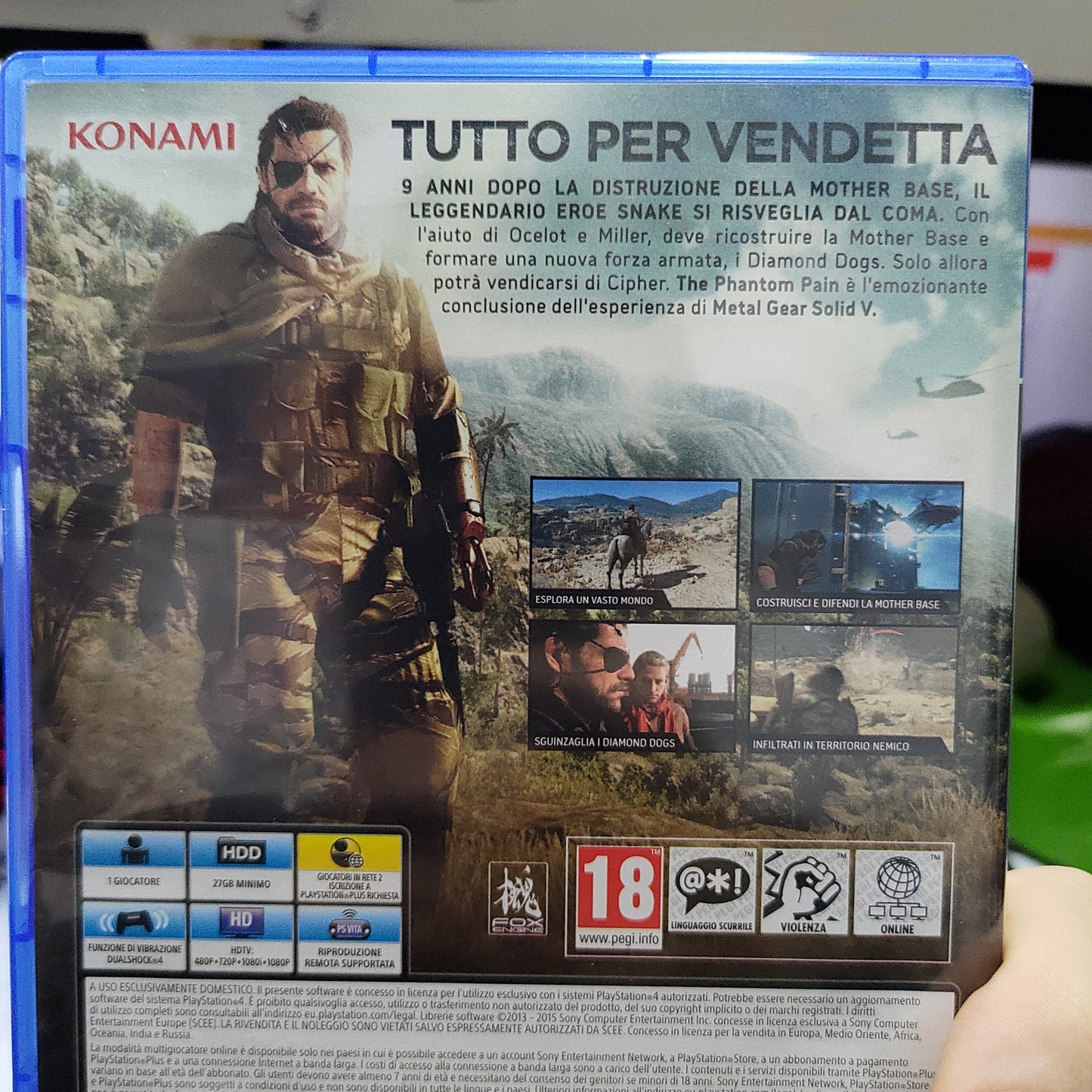 Metal gear Solid the phantom pain Ps4