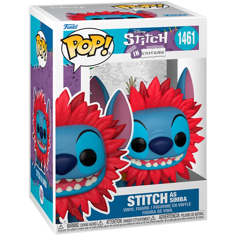 FUNKO POP DISNEY: STITCH COSTUME - SIMBA 9 CM Pop