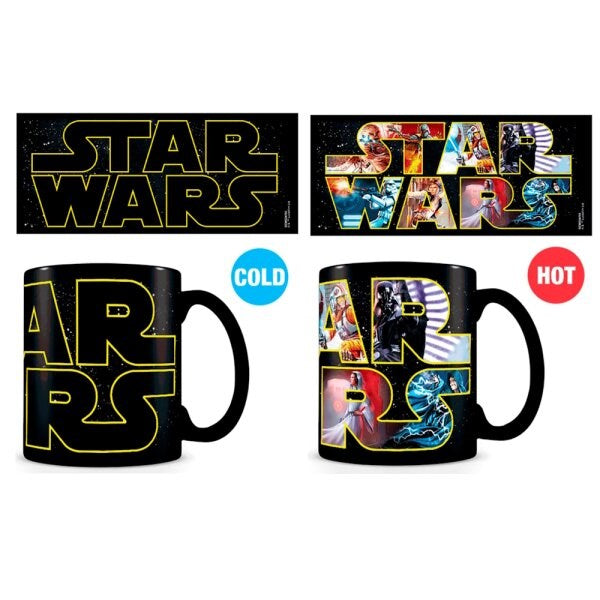 PYRAMID STAR WARS (LOGO CHARACTERS) HEAT CHANGE TAZZA Tazza