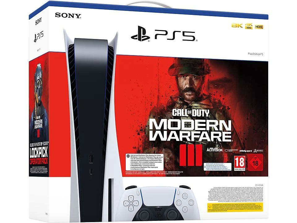 Playstation 5 Standard Edition + Call of Duty: Modern Warfare III (solo codice) Console