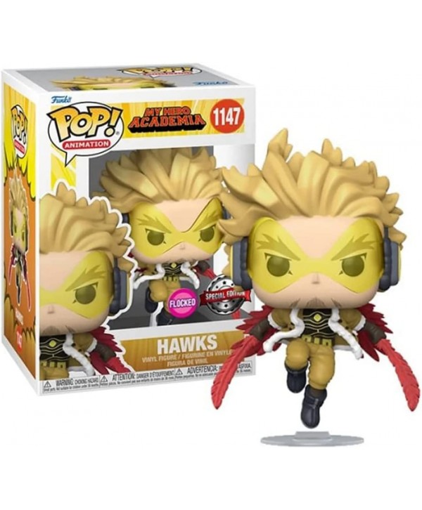 My Hero Academia - 1147 Hawks (Exclusive, flocked) 9Cm Pop
