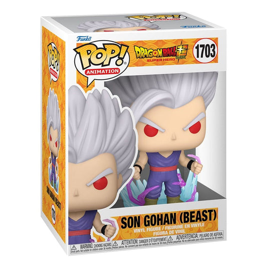 FUNKO POP ANIMATION: DRAGON BALL SUPER SUPER HERO- GOHAN BEAST W/CHASE 9 CM Pop
