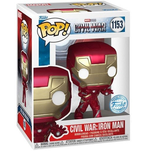 MARVEL: CIVIL WAR BUILD A SCENE - IRON MAN (EXCLUSIVE) 9CM 9Cm Pop