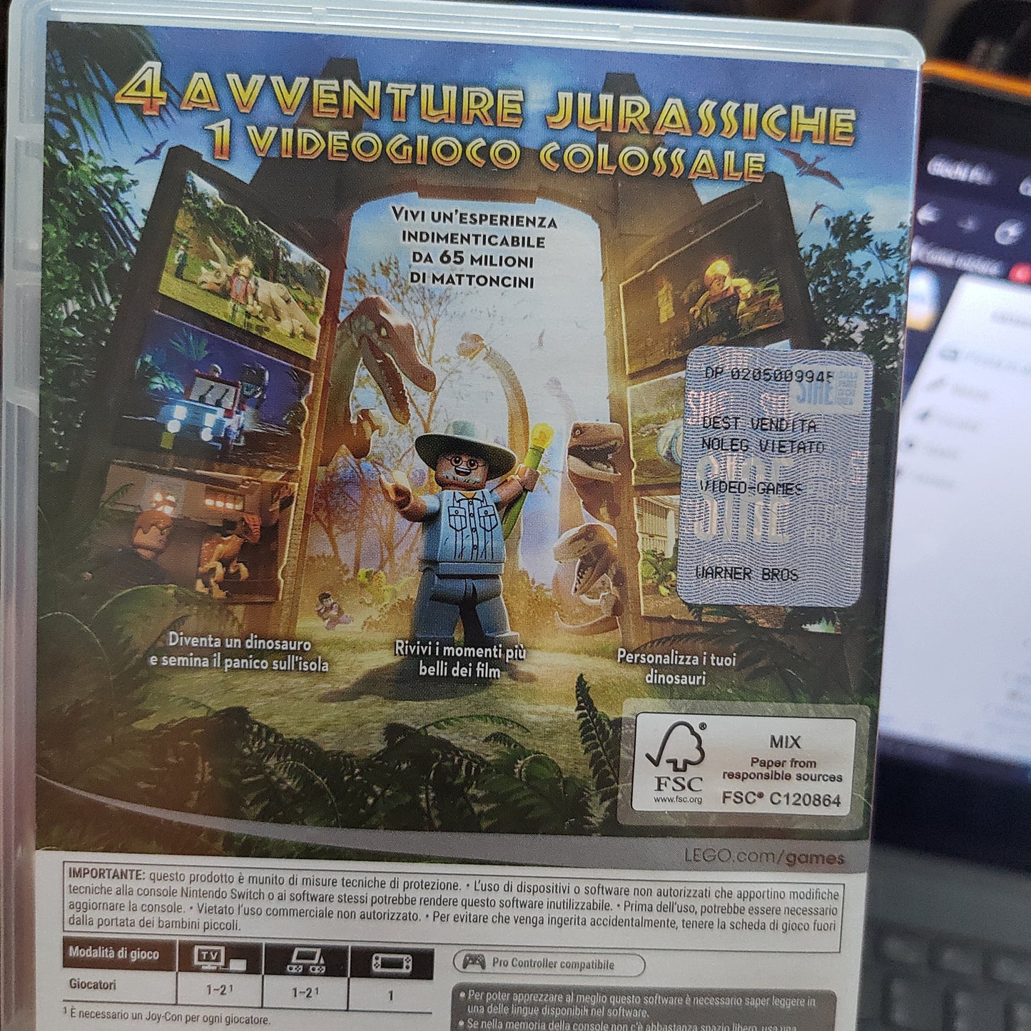 Lego Jurassic world Switch