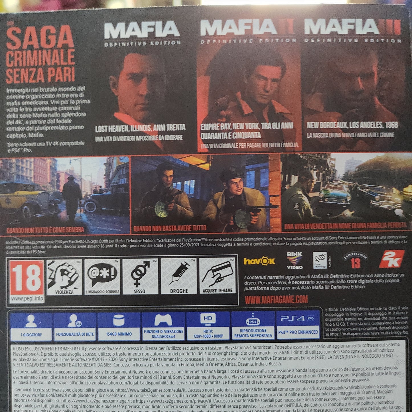 Mafia Trilogy Ps4