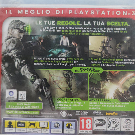 Splinter Cell BlackList Ps3