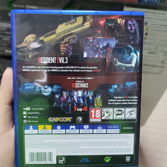 Resident Evil 3 Ps4