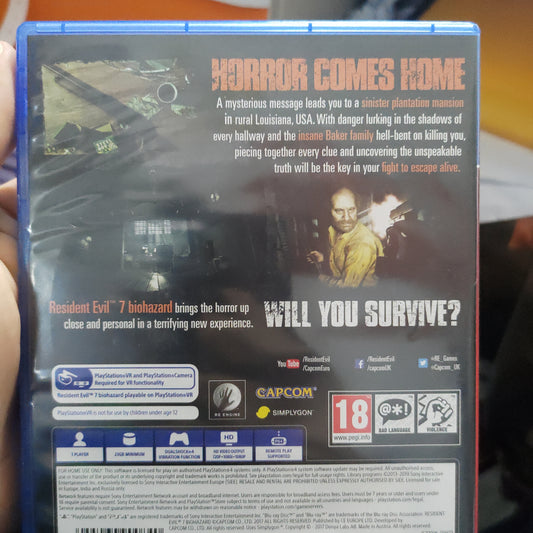Resident Evil 7 Ps4