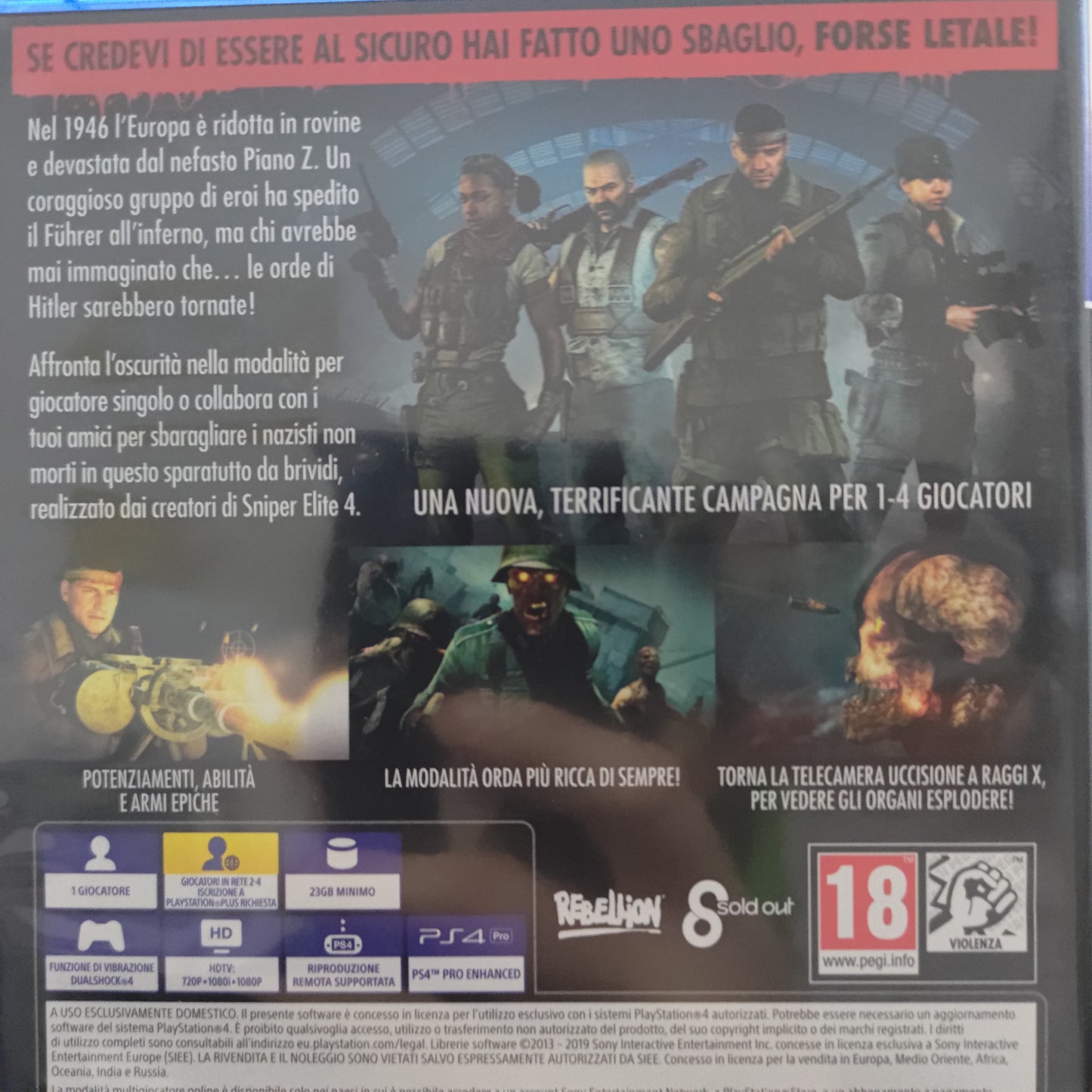 Zombie Army 4 Ps4