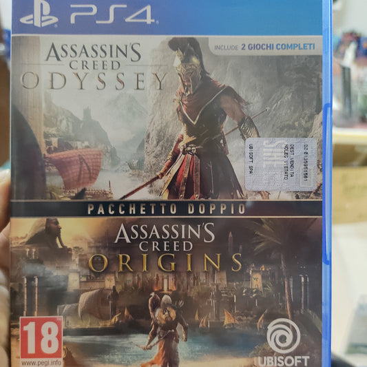 Assassin's Creed Odyssey + Origins pacchetto doppio Ps4