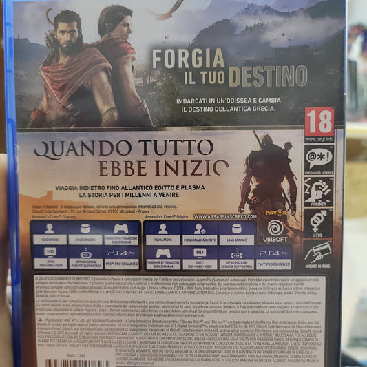 Assassin's Creed Odyssey + Origins pacchetto doppio Ps4