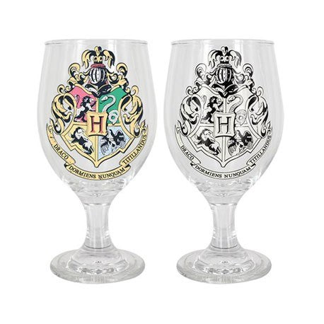HARRY POTTER Bicchiere termosensibile Hogwarts logo Gadget