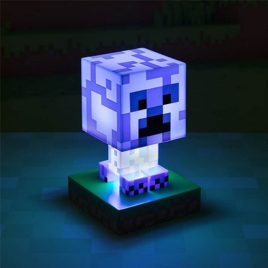 MINECRAFT ICON CHARGED CREEPER LAMPADA 3D   Gadget