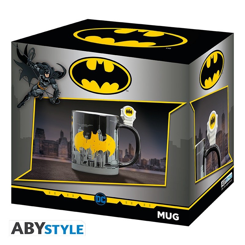 DC COMICS - Tazza 460 ml con manico 3D: "Bat-Signal & Batman"