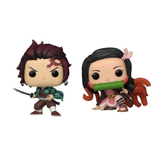 Demon Slayer - 2 Pack Tanjiro & Nezuko 9Cm Pop