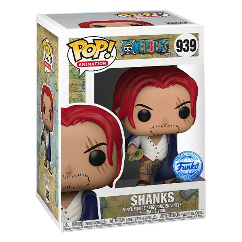 FUNKO POP ONE PIECE - 939 SHANKS (EXCLUSIVE, POSSIBILE ALLOCAZIONE) 9 CM Pop!