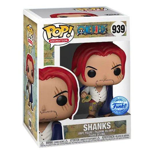 FUNKO POP ONE PIECE - 939 SHANKS (EXCLUSIVE, POSSIBILE ALLOCAZIONE) 9 CM Pop!