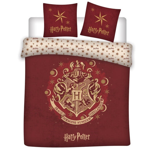 HARRY POTTER - COPRIPIUMINO (240X200 CM) + FEDERE (2X63X63 CM): "HOGWARTS"