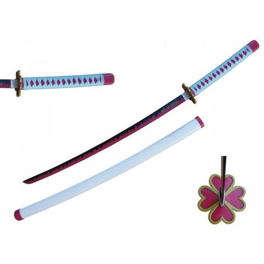 SH662D.55 - KATANA FANTASY - KATANA LAMA ROSSA/NERA  Replica