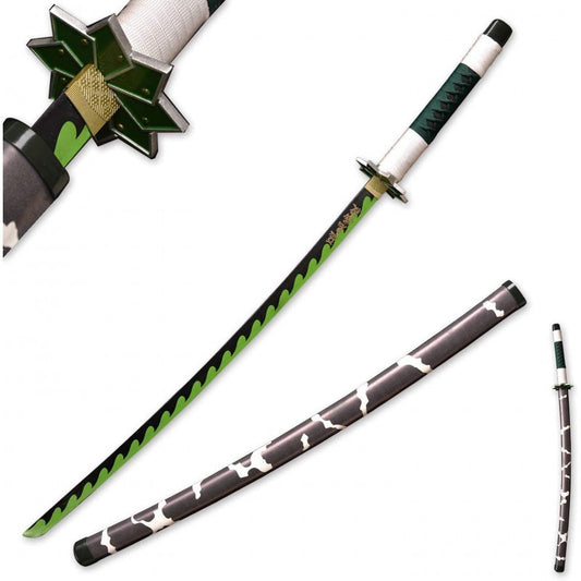 Demon Slayer SH657D.55 - KATANA FANTASY - KATANA BIANCA VERDE Katana