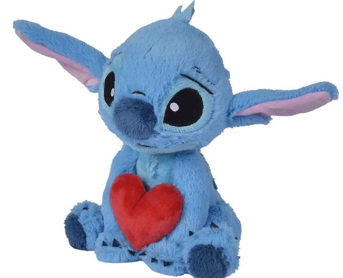 SIMBA - 99921 - Lilo & Stitch: Stitch Holding Heart Peluche 25 Cm