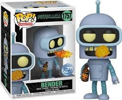 FUNKO POP TV: FUTURAMA S4- BENDER W/CHASE(GLOW) 9 CM Pop!