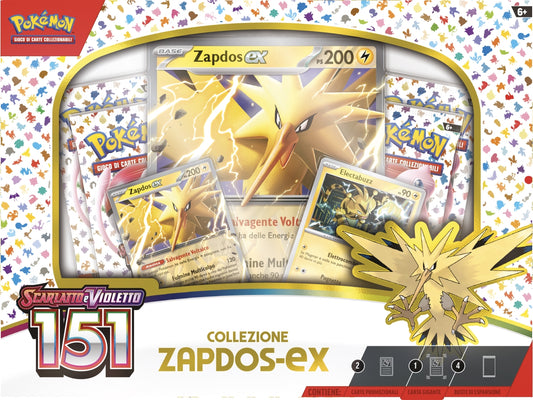 Pokemon - Zapdos Ex "Scarlatto e Violetto 151" TGC