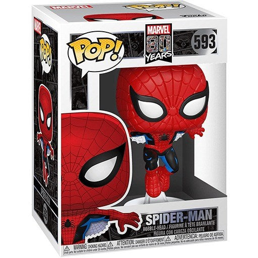 FUNKO POP MARVEL 80TH - FIRST APPEARANCE - 593 SPIDER MAN 9 CM  Pop