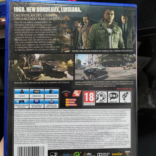 Mafia 3 Ps4