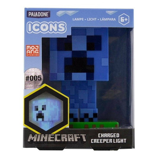 MINECRAFT ICON CHARGED CREEPER LAMPADA 3D   Gadget