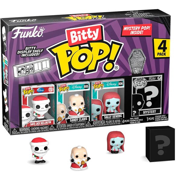 Bitty Pop! 4-Pack: The Nightmare Before Christmas - Santa Jack POP