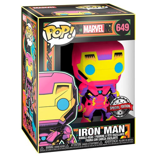 Marvel: Black Light - 649 Iron Man 9Cm Pop