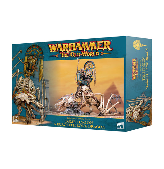 Tomb King on Necrolith Bone Dragon Warhammer