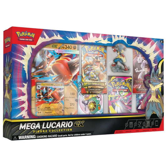 POKEMON - Collezione con Statuina Mega Lucario Ex TGC