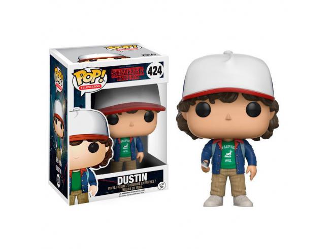 Stranger Things Funko Pop Serie Tv Vinile Figura Dustin 9 cm (scatola danneggiata)Pop
