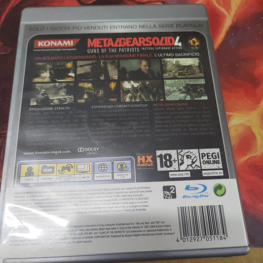 Metal Gear Solid  4 Ps3