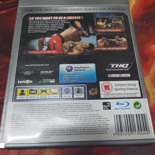 UFC 09  Ps3