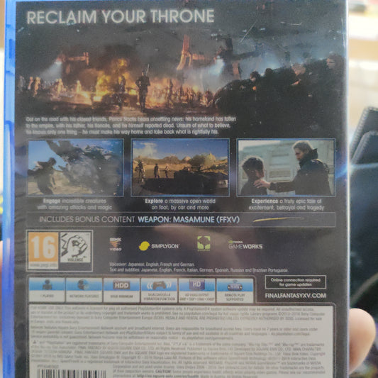 Final Fantasy XV  Ps4