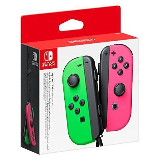 Nintendo Switch Joy-Con Pair Verde Neon e Rosa Neon Switch  Accessori